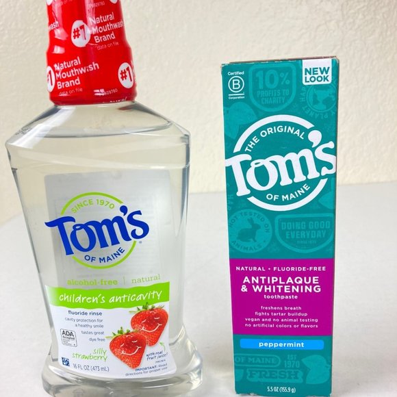 Tom's of Maine toothpaste & children's anticavity fluoride rinse(2 items) - Picture 1 of 8